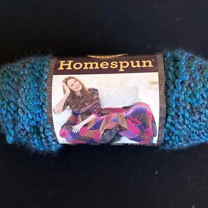 Homespun Yarn Lagoon Blue 1 Skein Boucle